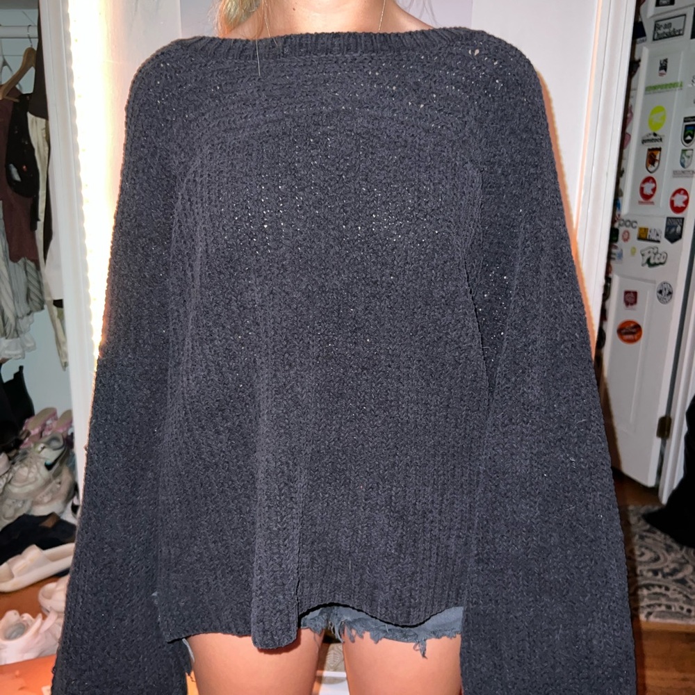 Black free people sweater.